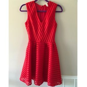 Red Fit Flare Dress